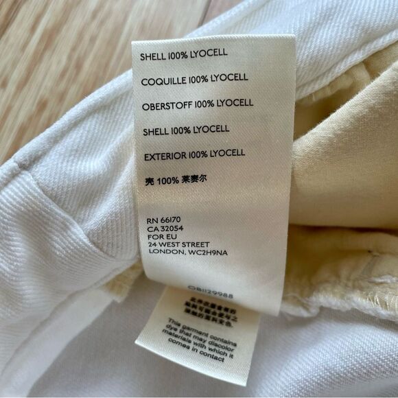 Anthropologie White Scout Tapered Ankle Pants - Size: 26 - Picture 6 of 12